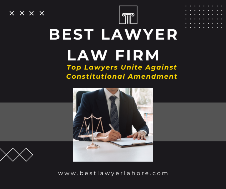 Top Lawyers Unite Against Constitutional Amendment