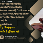 Understanding the Punjab Police Order (Amendment) Ordinance 2025: A New Approach to Crime Control Across Punjab