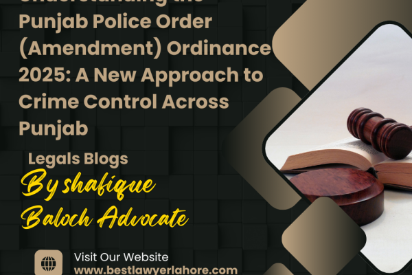 Understanding the Punjab Police Order (Amendment) Ordinance 2025: A New Approach to Crime Control Across Punjab