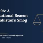 Article 9A: A Constitutional Beacon Amid Pakistan’s Smog Crisis