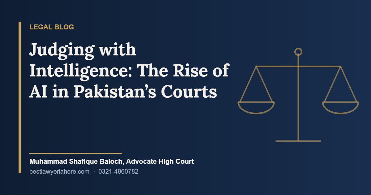 Judging with Intelligence The Rise of AI in Pakistans Courts