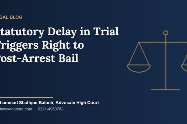 Statutory Delay in Trial Triggers Right to Post-Arrest Bail